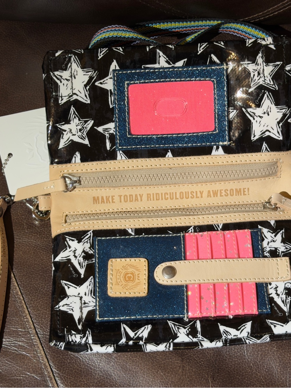 Consuela Madi Uptown Crossbody Wristlet with Multicolor Strap - Picture 2 of 4